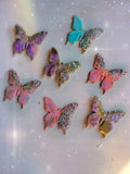 4" Druzy Butterfly Magnet