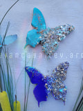 4" Druzy Butterfly Magnet